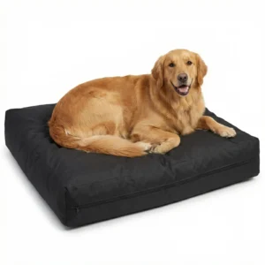 Legowisko wysokie wodoodporne dla psa – Opal czarne