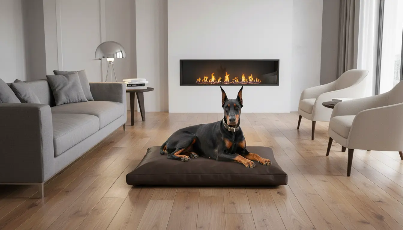 Legowisko prostokątne ekoskóra dla psa - Emerald - obrazek 4