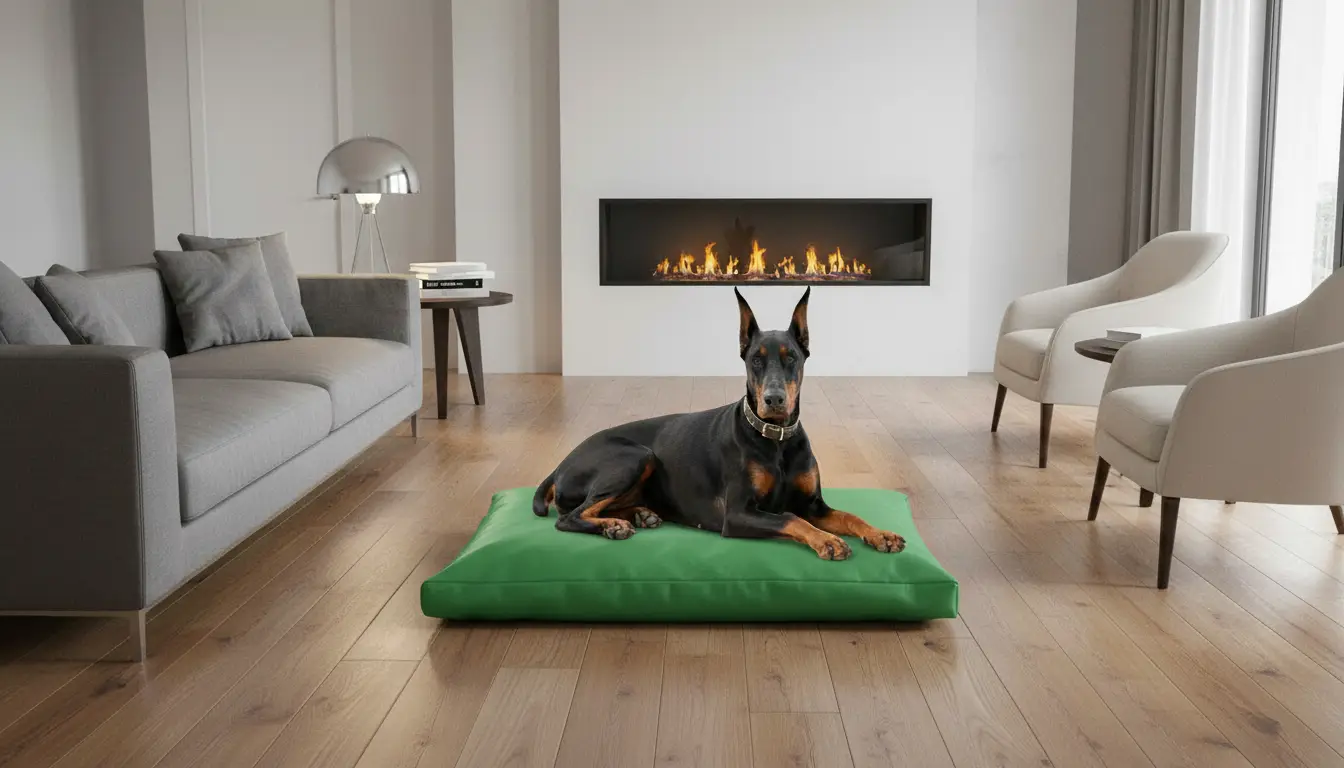 Legowisko prostokątne ekoskóra dla psa - Emerald - obrazek 7