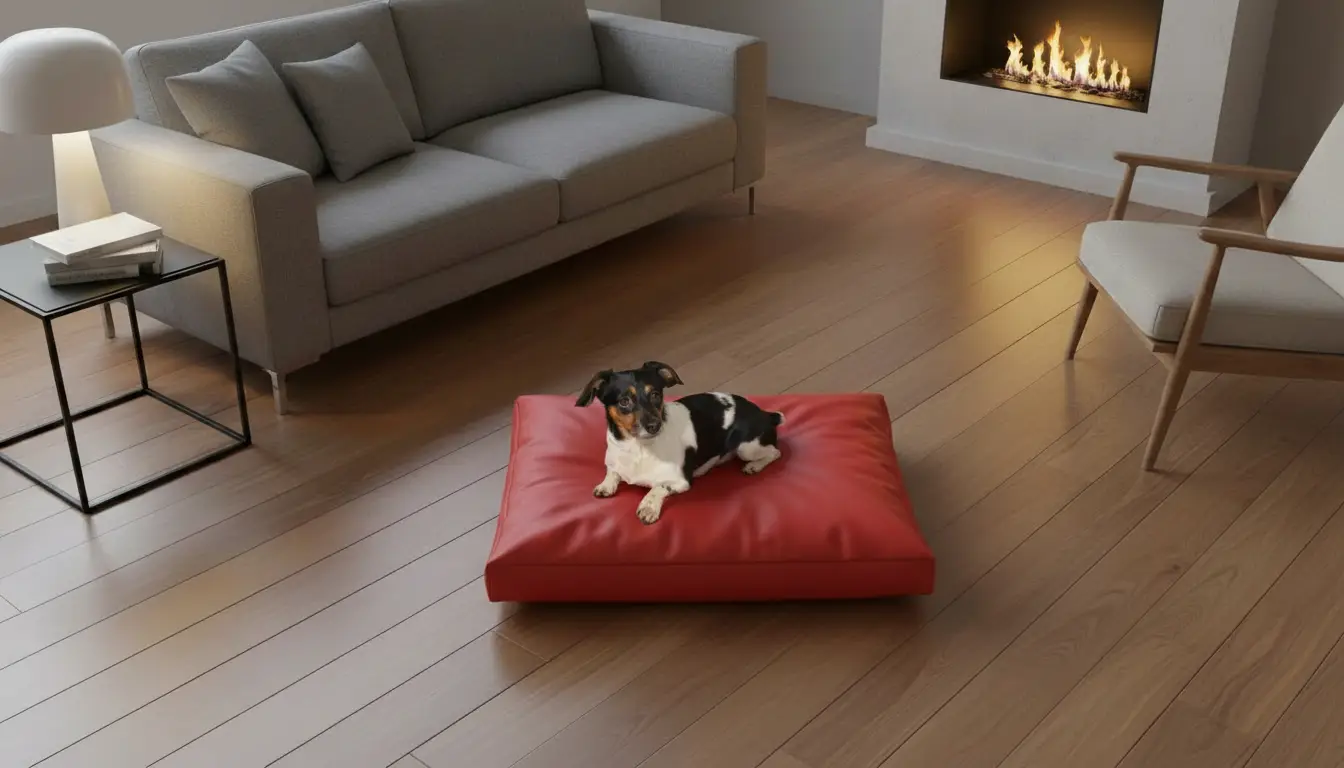 Legowisko prostokątne ekoskóra dla psa - Emerald - obrazek 8