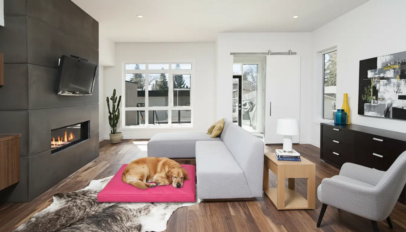 Legowisko prostokątne ekoskóra dla psa - Emerald - obrazek 12