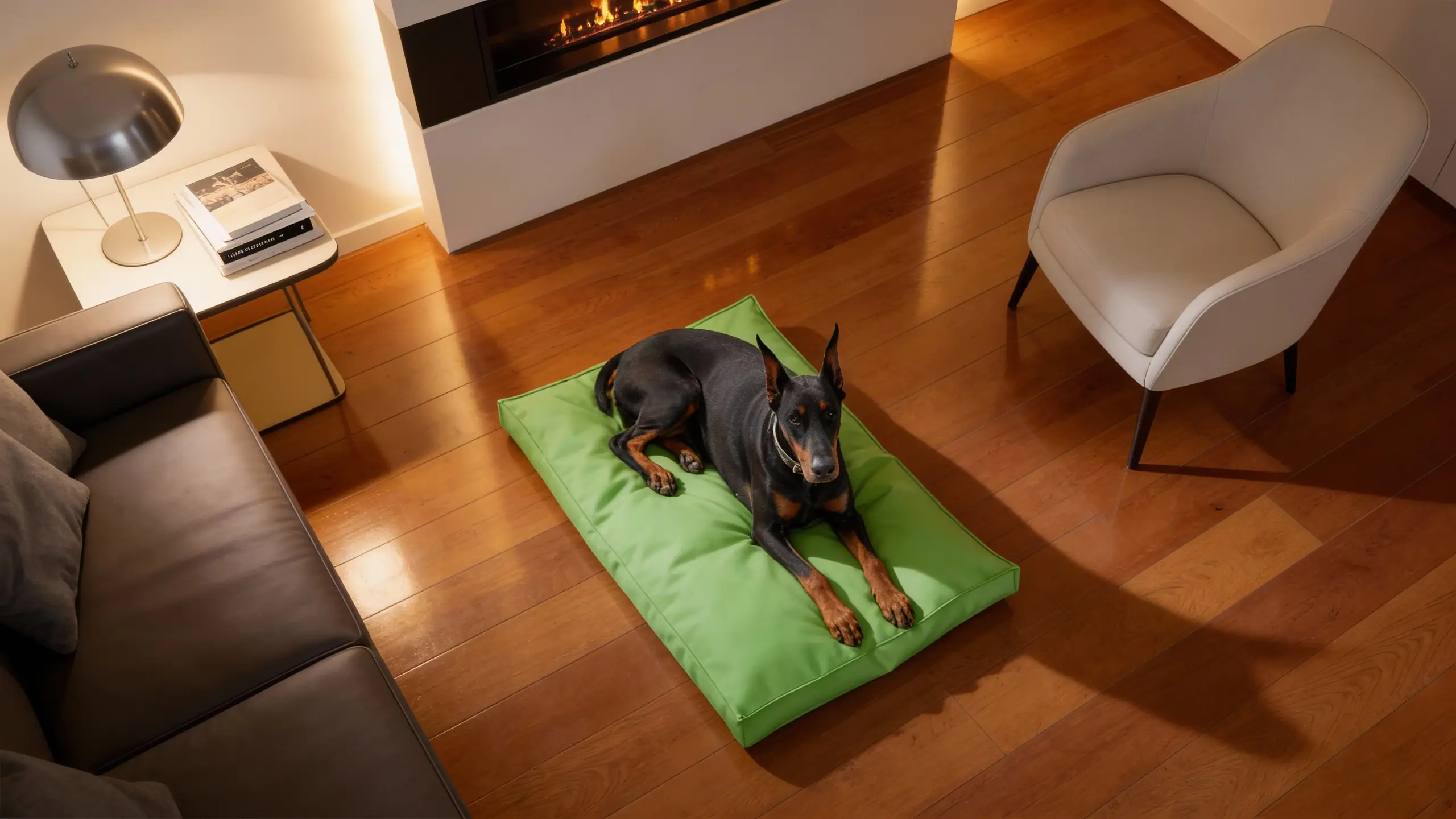 Legowisko prostokątne ekoskóra dla psa - Emerald - obrazek 13