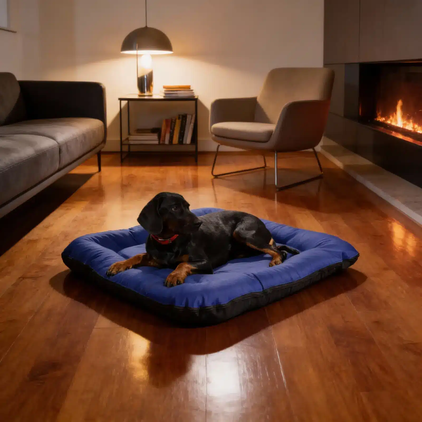 Legowisko ponton wodoodporny dla psa czarny spód – Ametyst