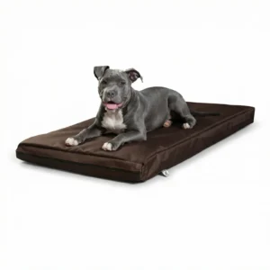 Materac dla psa wodoodporny z gąbką – Ruby brązowy