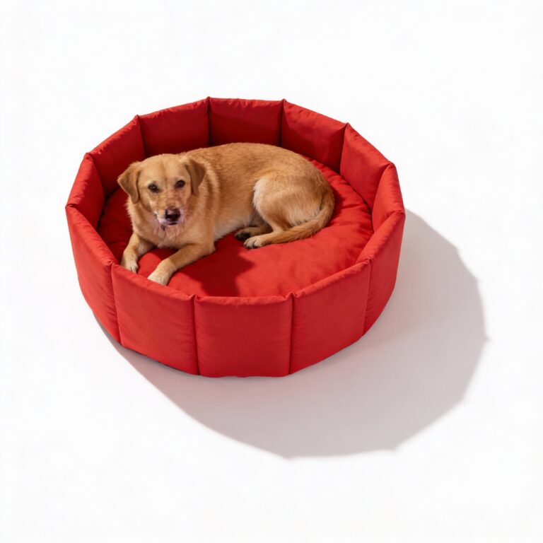 Wodoodporne legowisko sofa dla psa model Ceres czerwona